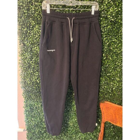 Bearded Goat Mens Void Sweatpants Black Sz Small - Picture 1 of 5